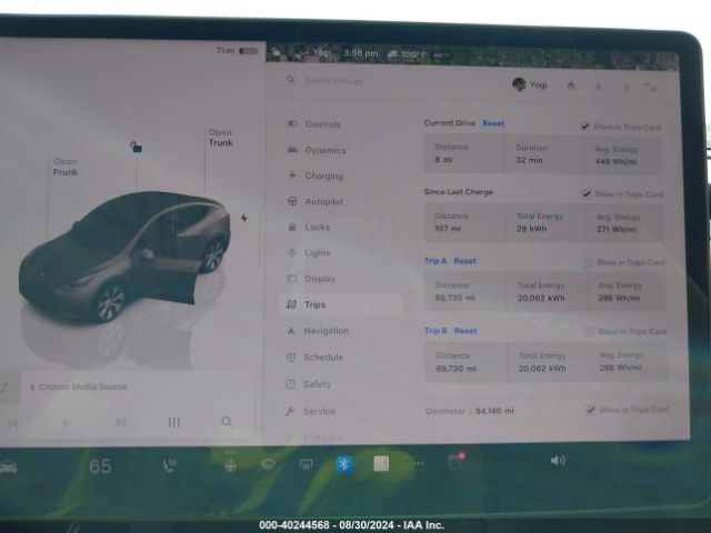 Photo 6 VIN: 7SAYGDEE3NA012145 - TESLA MODEL Y 