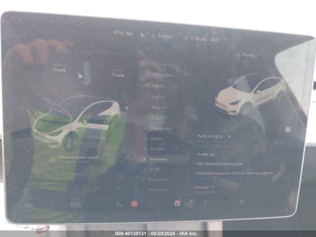 Photo 6 VIN: 7SAYGDEE3NA022254 - TESLA MODEL Y 