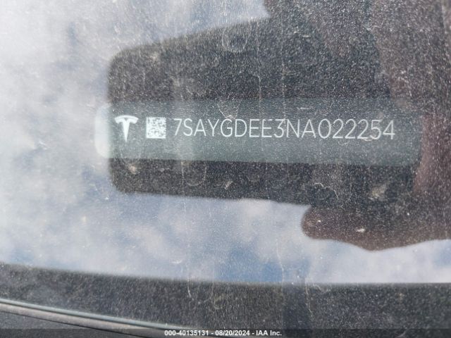 Photo 8 VIN: 7SAYGDEE3NA022254 - TESLA MODEL Y 