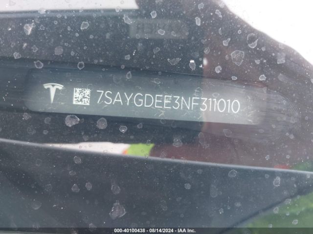 Photo 8 VIN: 7SAYGDEE3NF311010 - TESLA MODEL Y 