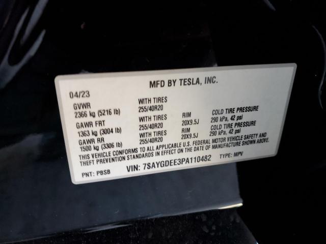 Photo 11 VIN: 7SAYGDEE3PA110482 - TESLA MODEL Y 