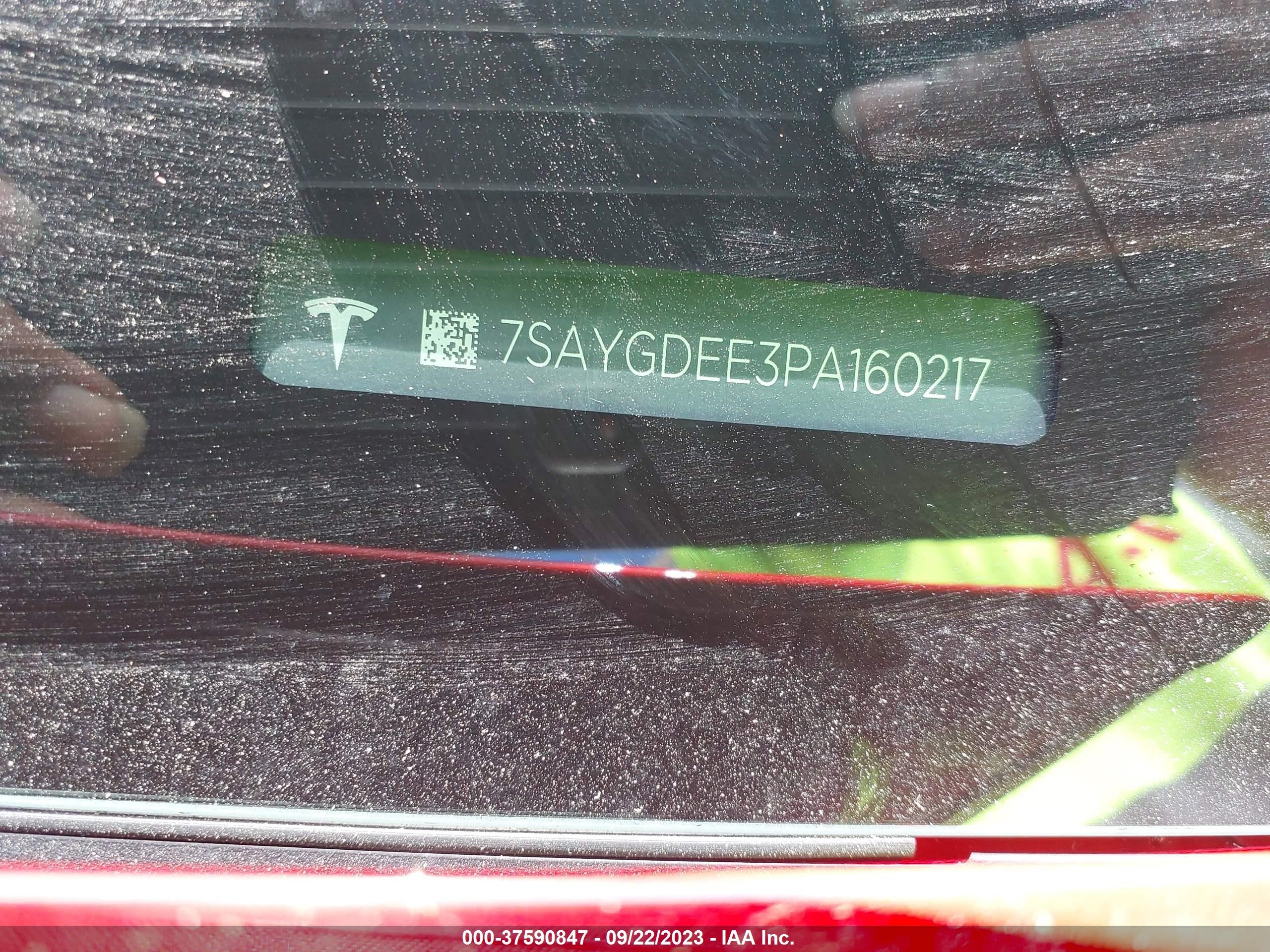 Photo 8 VIN: 7SAYGDEE3PA160217 - TESLA MODEL Y 