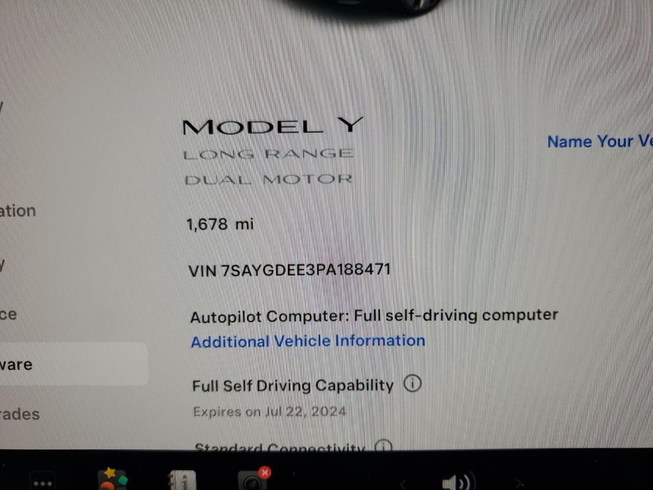 Photo 8 VIN: 7SAYGDEE3PA188471 - TESLA MODEL Y 