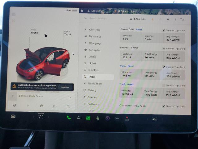 Photo 8 VIN: 7SAYGDEE3PF870575 - TESLA MODEL Y 