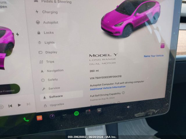 Photo 6 VIN: 7SAYGDEE3RF064318 - TESLA MODEL Y 