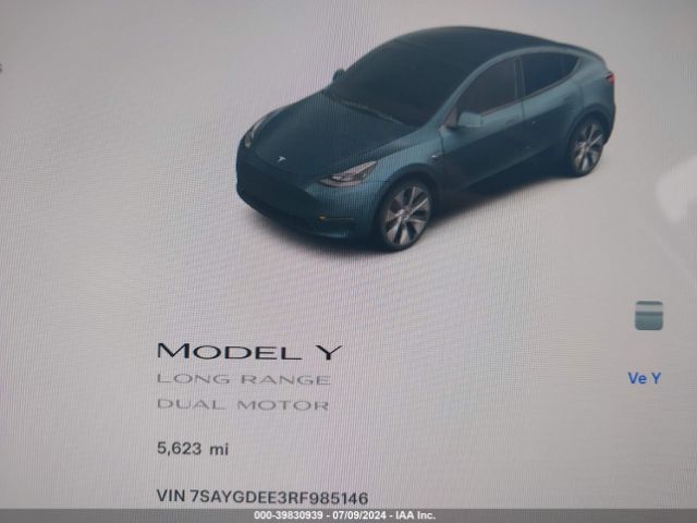 Photo 6 VIN: 7SAYGDEE3RF985146 - TESLA MODEL Y 