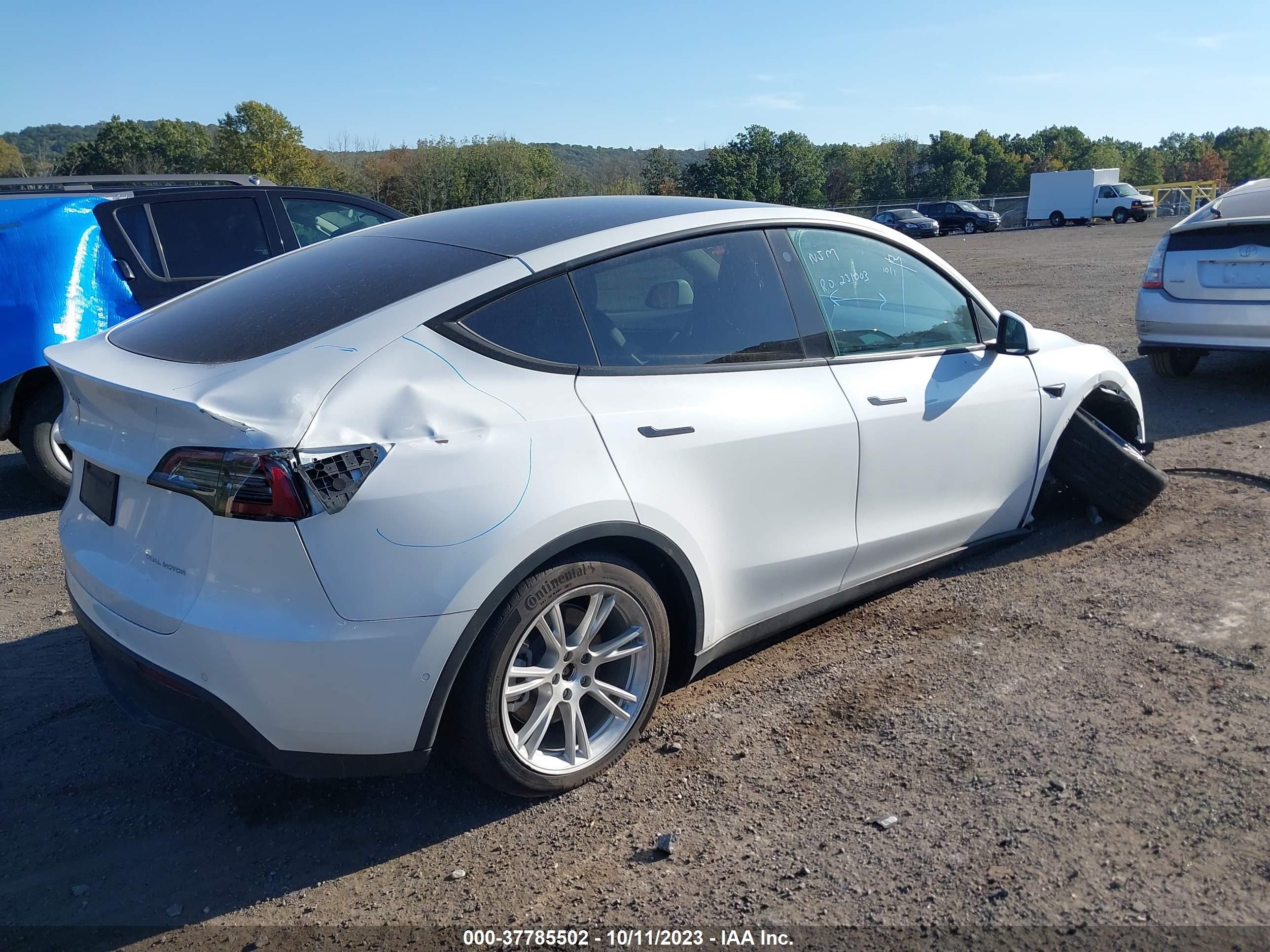 Photo 3 VIN: 7SAYGDEE4NF307029 - TESLA MODEL Y 