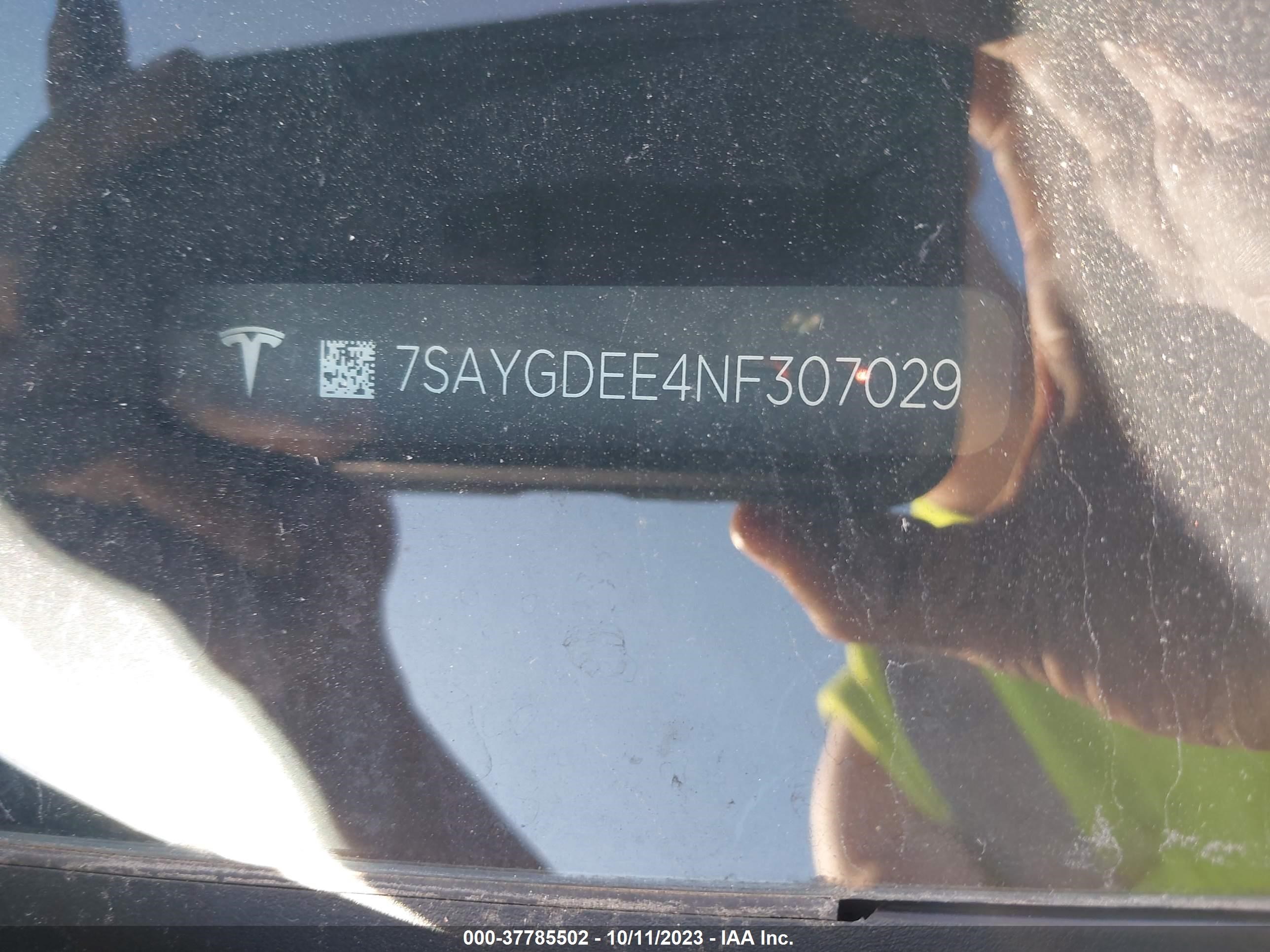 Photo 8 VIN: 7SAYGDEE4NF307029 - TESLA MODEL Y 