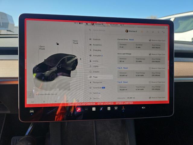 Photo 8 VIN: 7SAYGDEE4NF368655 - TESLA MODEL Y 