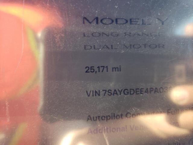 Photo 8 VIN: 7SAYGDEE4PA036523 - TESLA MODEL Y 