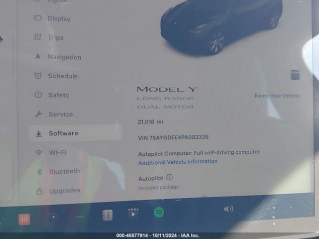 Photo 6 VIN: 7SAYGDEE4PA082336 - TESLA MODEL Y 