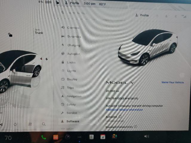 Photo 8 VIN: 7SAYGDEE4PA136170 - TESLA MODEL Y 