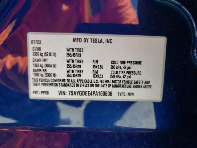 Photo 11 VIN: 7SAYGDEE4PA150506 - TESLA MODEL Y 