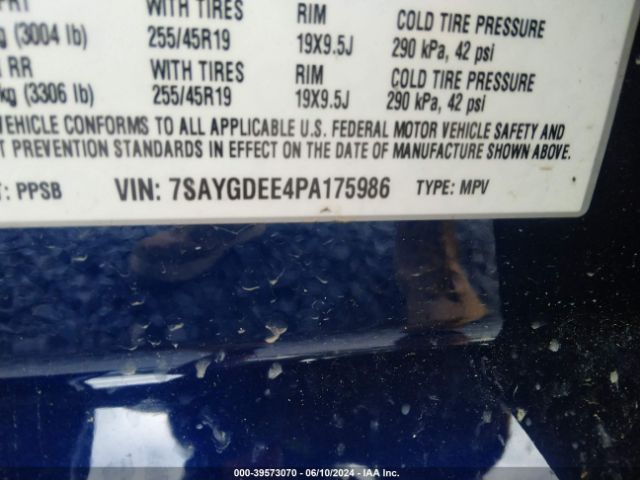 Photo 8 VIN: 7SAYGDEE4PA175986 - TESLA MODEL Y 