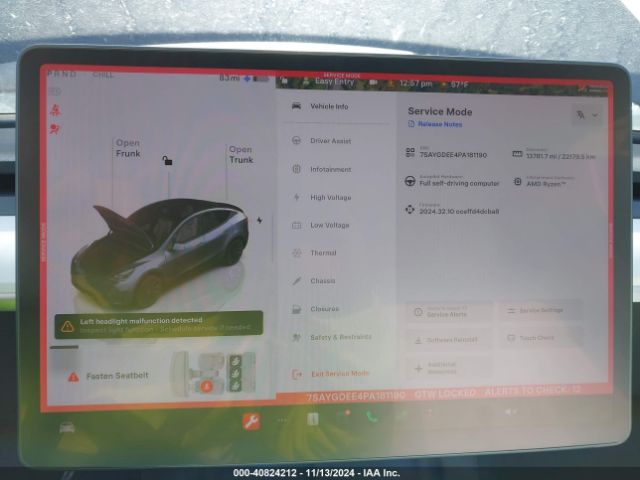 Photo 6 VIN: 7SAYGDEE4PA181190 - TESLA MODEL Y 