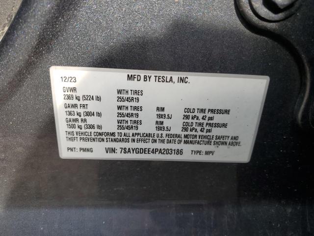 Photo 11 VIN: 7SAYGDEE4PA203186 - TESLA MODEL Y 