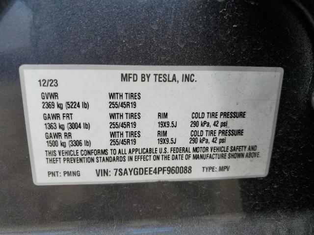 Photo 11 VIN: 7SAYGDEE4PF960088 - TESLA MODEL Y 