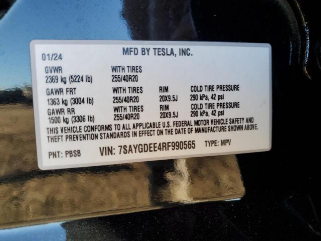 Photo 13 VIN: 7SAYGDEE4RF990565 - TESLA MODEL Y 