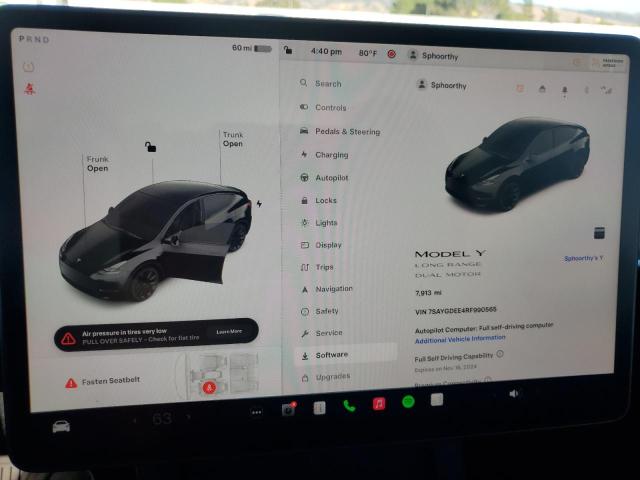 Photo 8 VIN: 7SAYGDEE4RF990565 - TESLA MODEL Y 