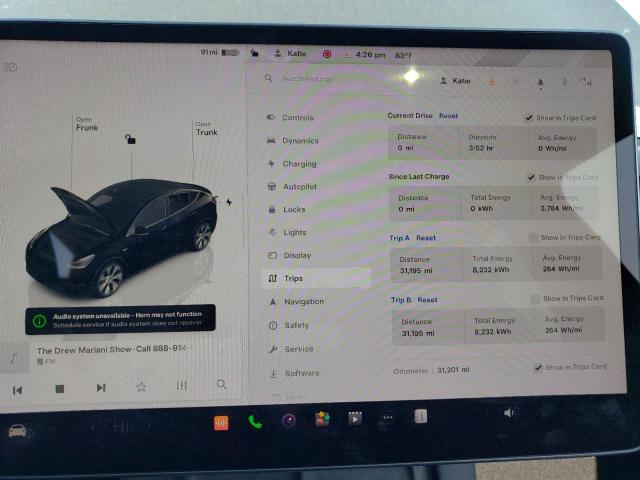 Photo 8 VIN: 7SAYGDEE5NA008775 - TESLA MODEL Y 