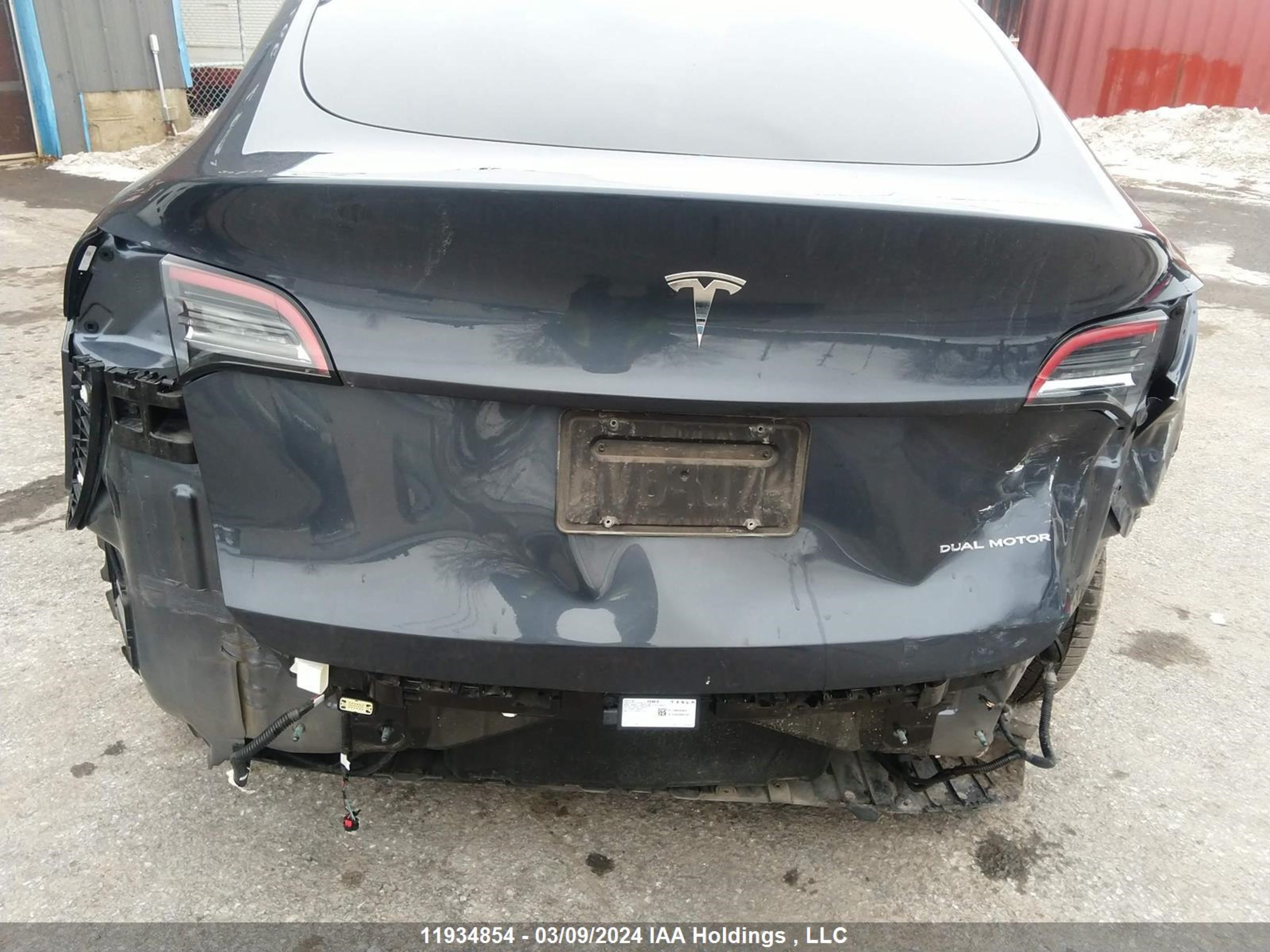 Photo 5 VIN: 7SAYGDEE5NF412615 - TESLA MODEL Y 