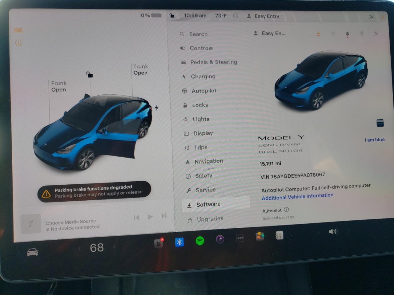 Photo 8 VIN: 7SAYGDEE5PA078067 - TESLA MODEL Y 