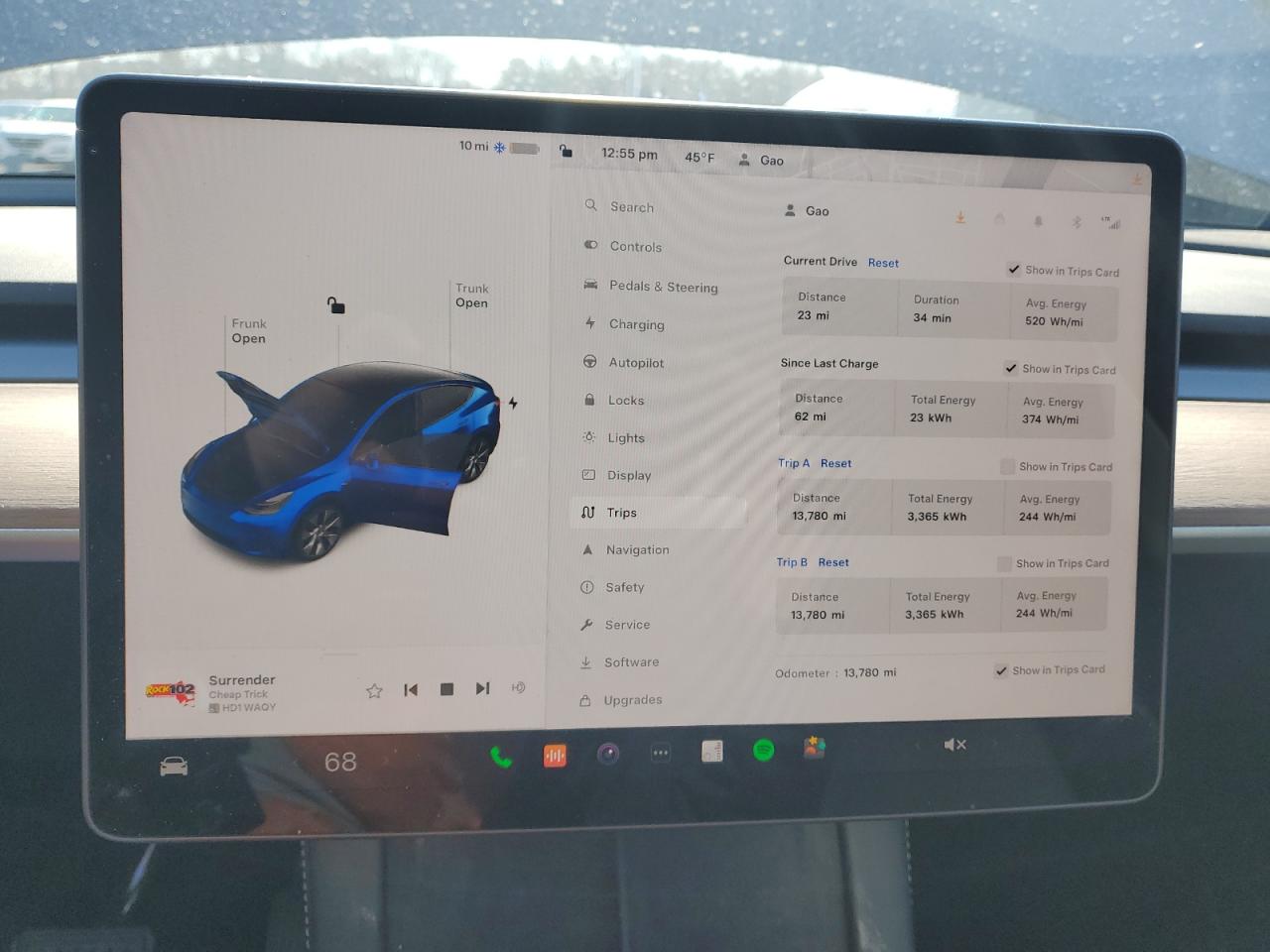 Photo 8 VIN: 7SAYGDEE5PA111374 - TESLA MODEL Y 