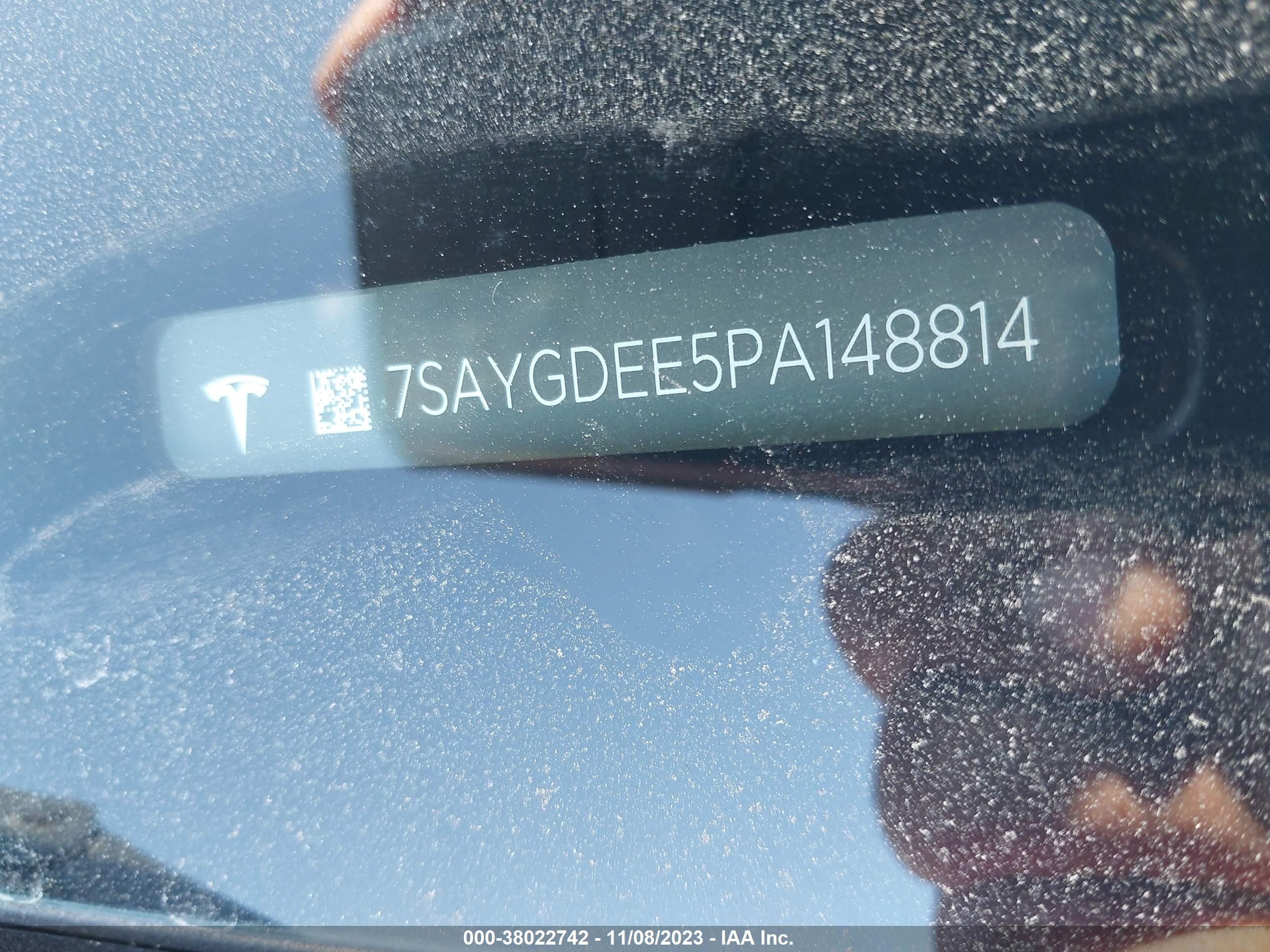 Photo 7 VIN: 7SAYGDEE5PA148814 - TESLA MODEL Y 