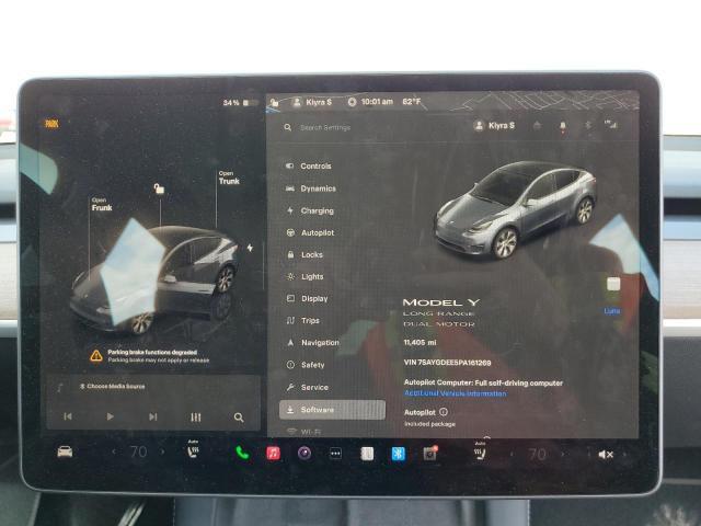 Photo 8 VIN: 7SAYGDEE5PA161269 - TESLA MODEL Y 