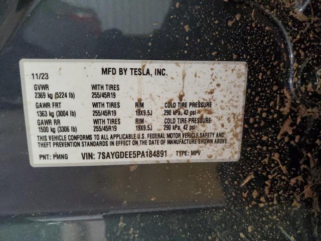 Photo 11 VIN: 7SAYGDEE5PA184891 - TESLA MODEL Y 