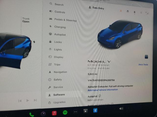 Photo 11 VIN: 7SAYGDEE5PA206758 - TESLA MODEL Y 