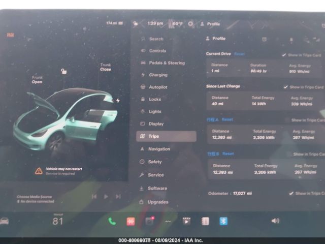 Photo 6 VIN: 7SAYGDEE5PF587336 - TESLA MODEL Y 