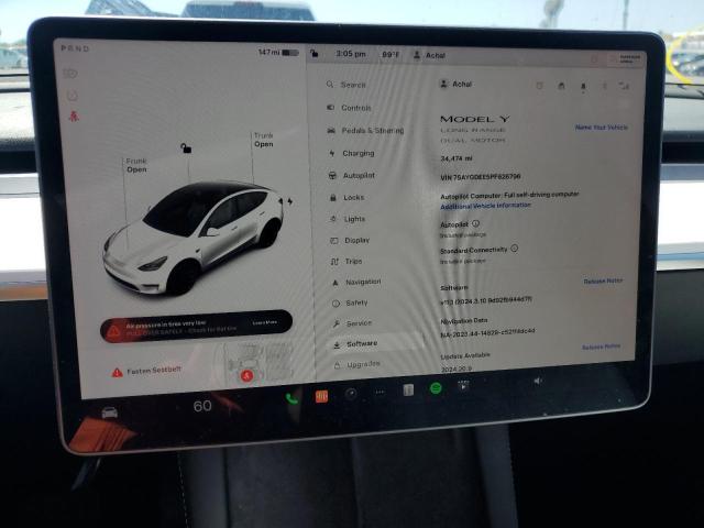 Photo 8 VIN: 7SAYGDEE5PF626796 - TESLA MODEL Y 