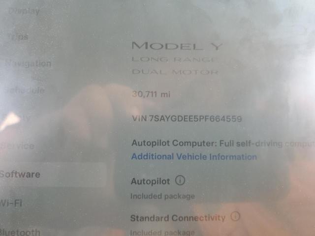 Photo 8 VIN: 7SAYGDEE5PF664559 - TESLA MODEL Y 