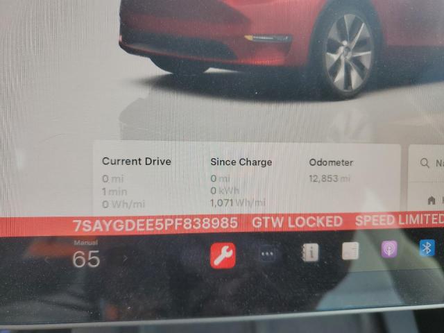 Photo 8 VIN: 7SAYGDEE5PF838985 - TESLA MODEL Y 