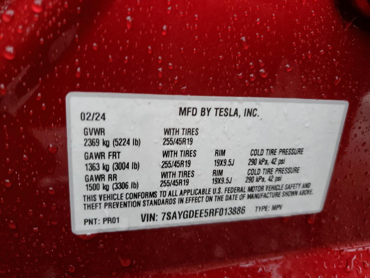 Photo 11 VIN: 7SAYGDEE5RF013886 - TESLA MODEL Y 