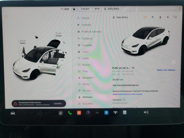 Photo 8 VIN: 7SAYGDEE6NF496797 - TESLA MODEL Y 