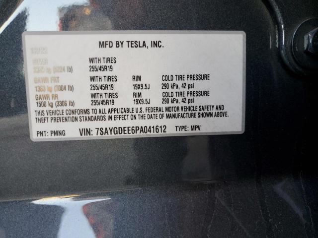 Photo 13 VIN: 7SAYGDEE6PA041612 - TESLA MODEL Y 