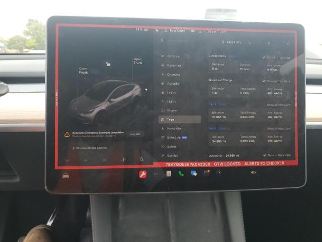 Photo 8 VIN: 7SAYGDEE6PA043036 - TESLA MODEL Y 