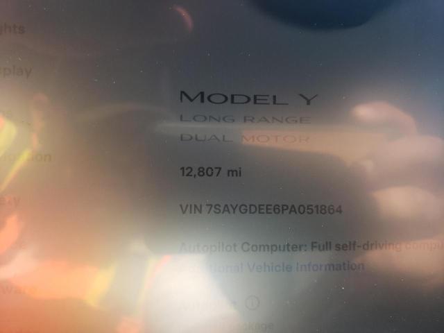 Photo 8 VIN: 7SAYGDEE6PA051864 - TESLA MODEL Y 