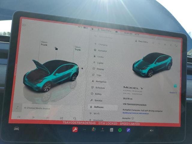 Photo 8 VIN: 7SAYGDEE6PA093645 - TESLA MODEL Y 