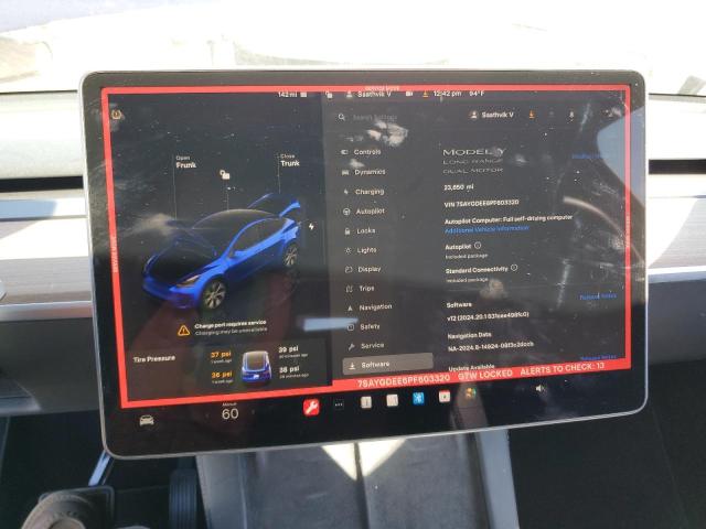 Photo 8 VIN: 7SAYGDEE6PF603320 - TESLA MODEL Y 