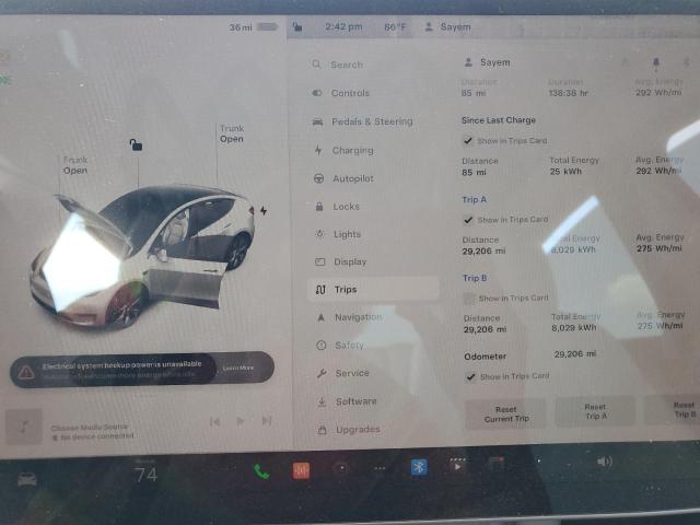 Photo 8 VIN: 7SAYGDEE6PF611904 - TESLA MODEL Y 