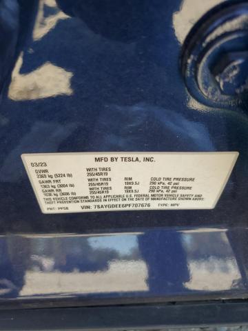 Photo 12 VIN: 7SAYGDEE6PF707676 - TESLA MODEL Y 