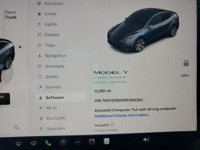 Photo 8 VIN: 7SAYGDEE6RF069383 - TESLA MODEL Y 