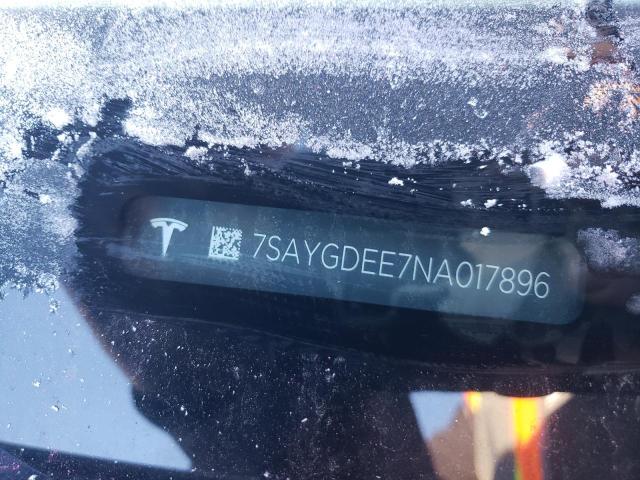 Photo 11 VIN: 7SAYGDEE7NA017896 - TESLA MODEL Y 