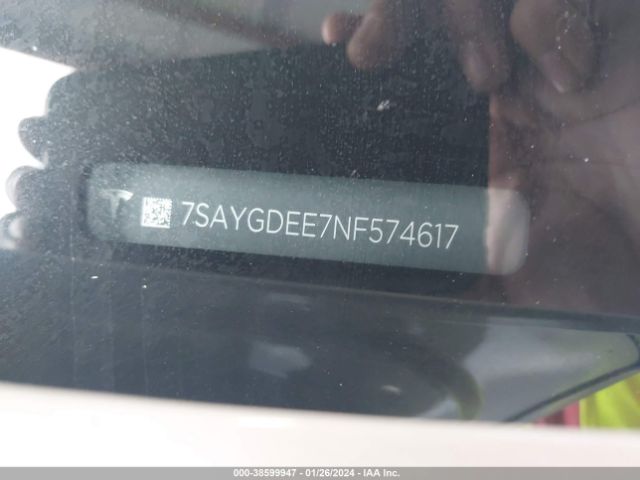 Photo 8 VIN: 7SAYGDEE7NF574617 - TESLA MODEL Y 