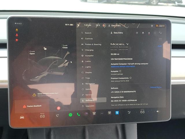 Photo 8 VIN: 7SAYGDEE7PA035639 - TESLA MODEL Y 