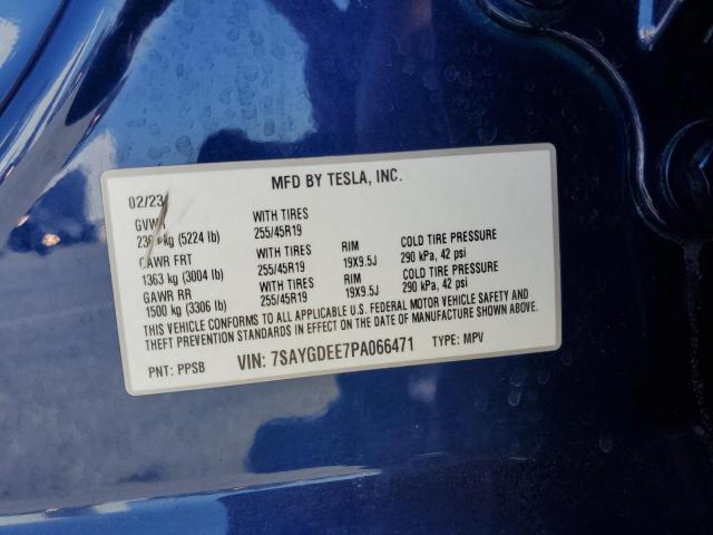 Photo 13 VIN: 7SAYGDEE7PA066471 - TESLA MODEL Y 