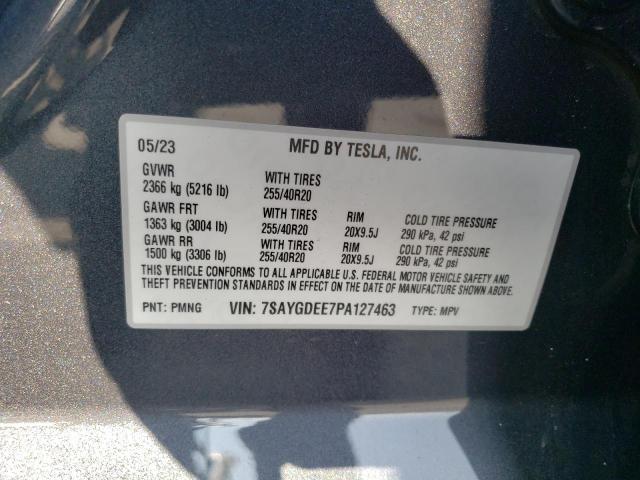 Photo 11 VIN: 7SAYGDEE7PA127463 - TESLA MODEL Y 